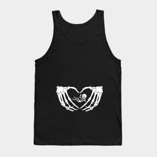 Womens Halloween XRay Pregnancy Expecting Baby Tank Top